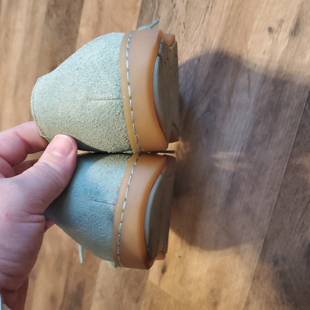 Born Women's Teal Suede Flats - Picture 5 of 8
